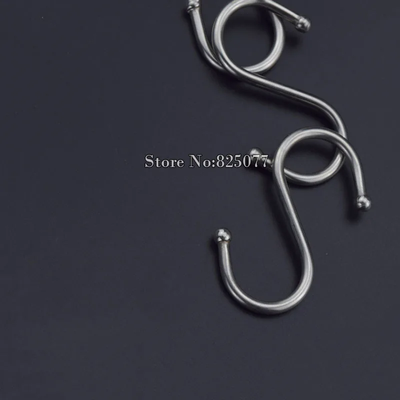 20PCS Stainless steel S Shape Hooks S-haken Kitchen Hanger Decorative Kitchen S Hooks KF760