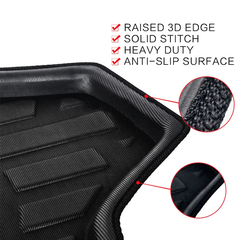 Car Rear Boot Cargo Liner Tray Trunk Luggage Floor Mat Carpets Pad For VW Jetta Sedan 4-dr MK6 2011- 2014 2015 2016 2017 2018