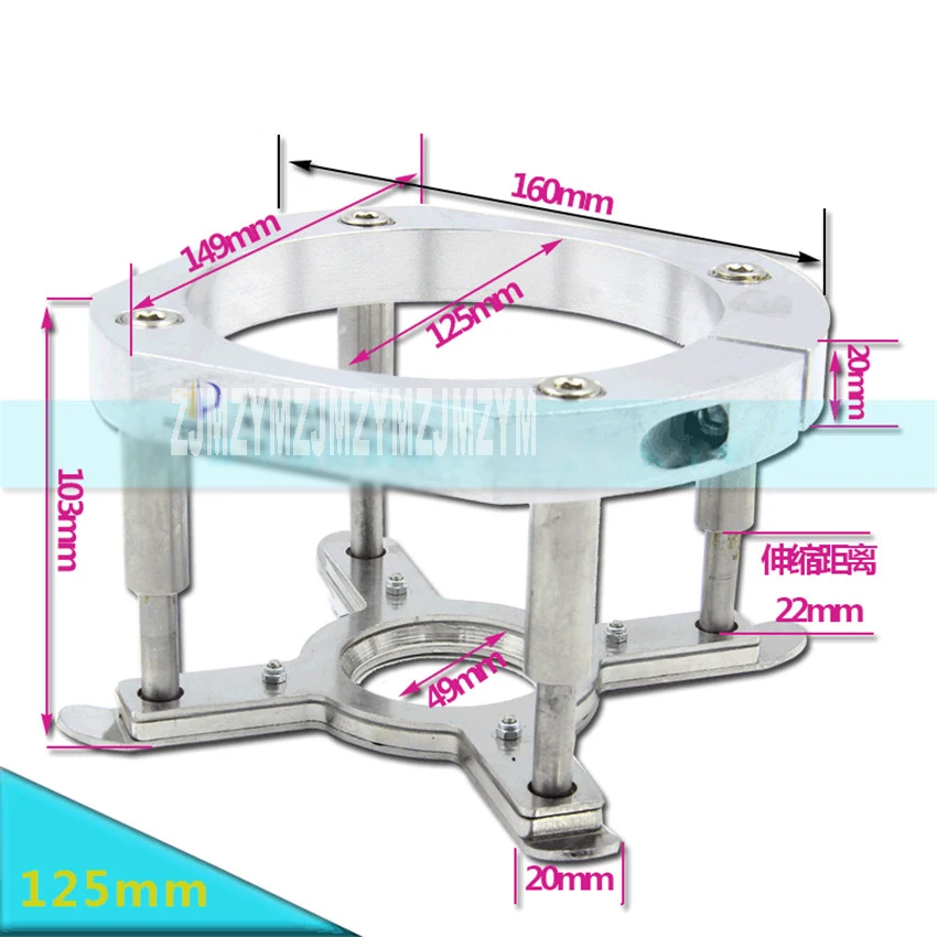 Máquina de gravação em madeira, eixo, placa de prensa automática, dispositivo publicitário, 125mm, alicates, peças de grampo diy