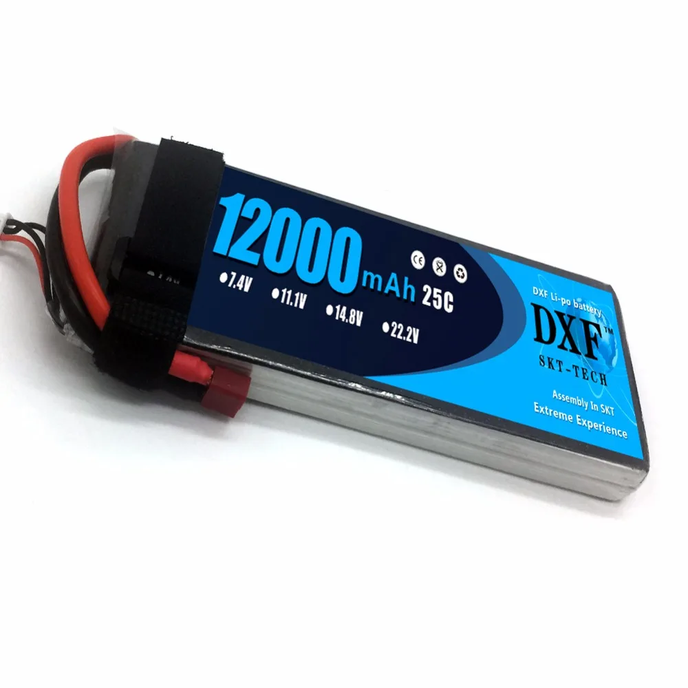 

DXF 12000mAh 7.4V 2S 25C RC Lipo Battery For Helicopter S1000 Drone FPV UAV Car Boat