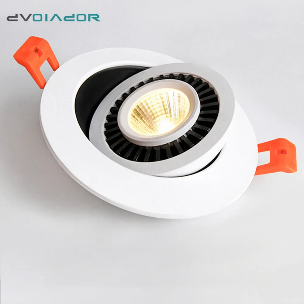 

Dimmable Led downlight light 360 Degree Rotating Ceiling Spot Light 5w 7w 10w 12w LED Ceiling Recessed Grid Downlight