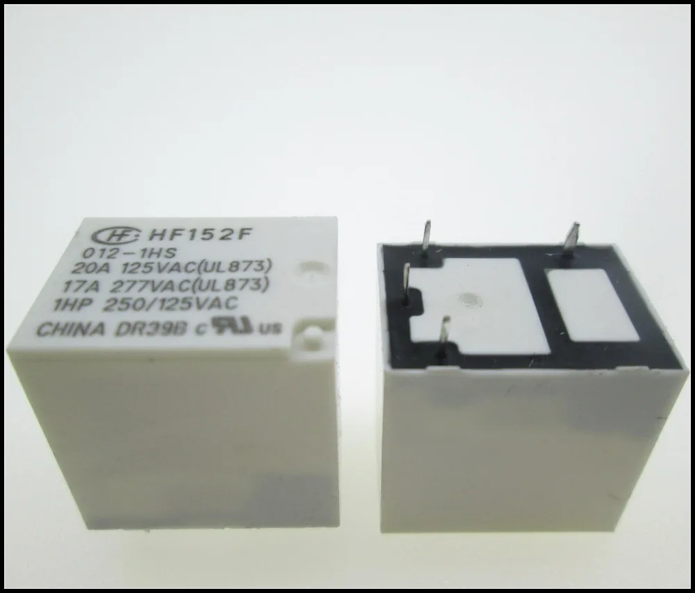 HOT NEW relay HF152F-012-1HS HF152F-012-1HS-12VDC HF152F 012-1HS HF152F 012-1HS-12VDC 12VDC DC12V 12V 20A 125VAC 17A 277VAC 4PIN