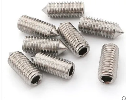 

M4 M5 M6M8 stainless steel 316 cone point socket hex set screws grub screws hardware fasteners 755