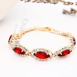 YFJEWE New Design Fashion Jewelry Manufacturers Selling Rhine  Shiny Eyes And Colorful Crystal Bracelet B026