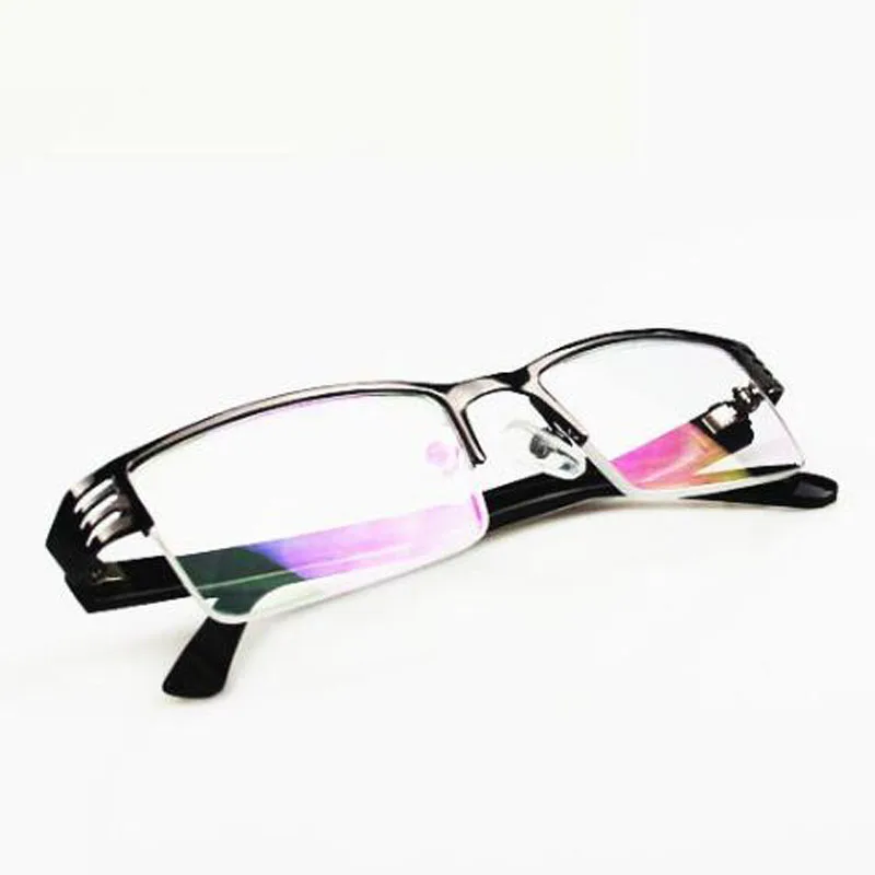 Metal Half Frame Finished Myopia Glasses Fashion Myopia Frame and Lens 100-400 Degrees Glasses -1 -1.5 -2 -2.5 -3 -3.5 -4