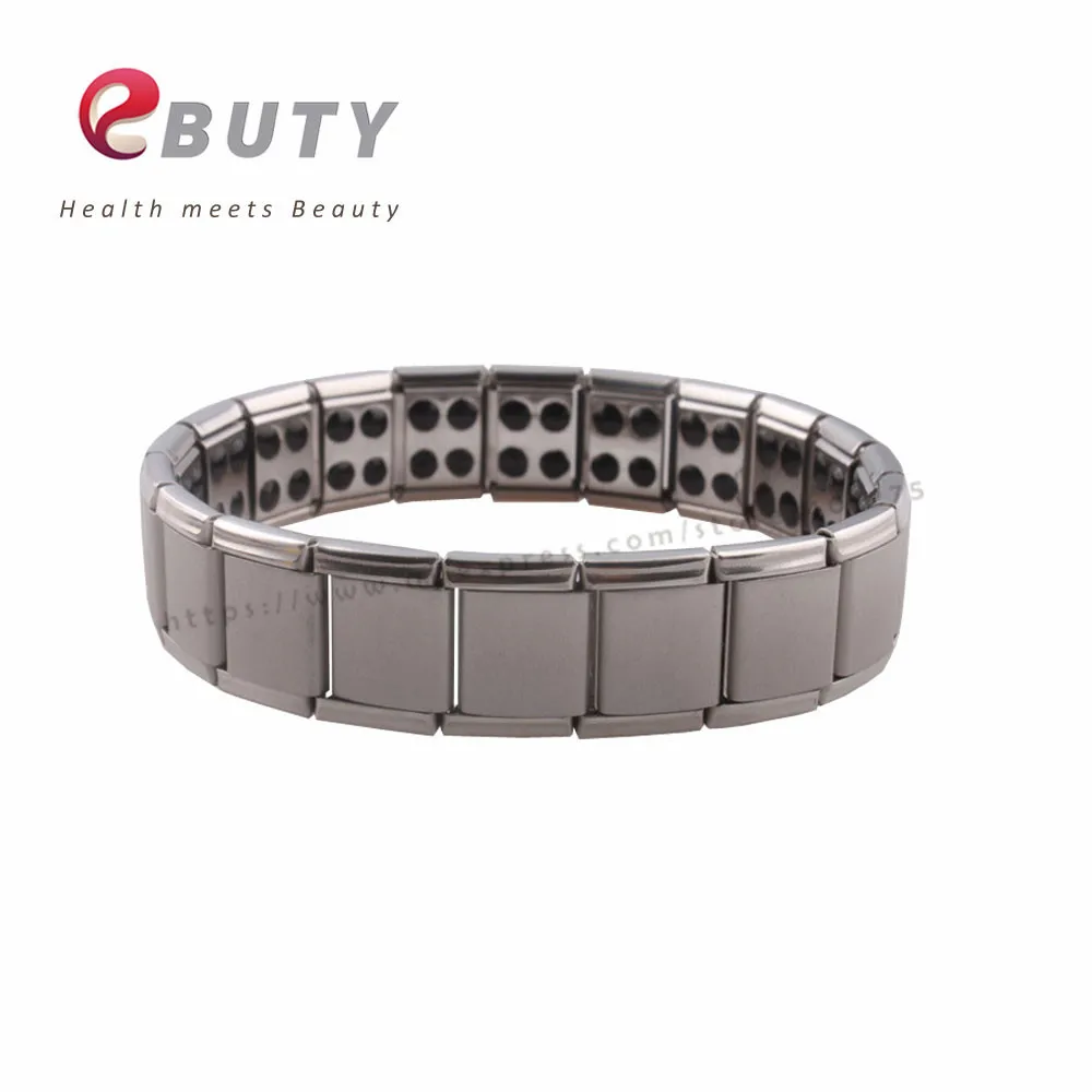 EBUTY Energy Bracelet With Germanium Stone Health Fashion Jewelry Bracelets Adjustable Length Men Sports Bangle 10pcs/lot