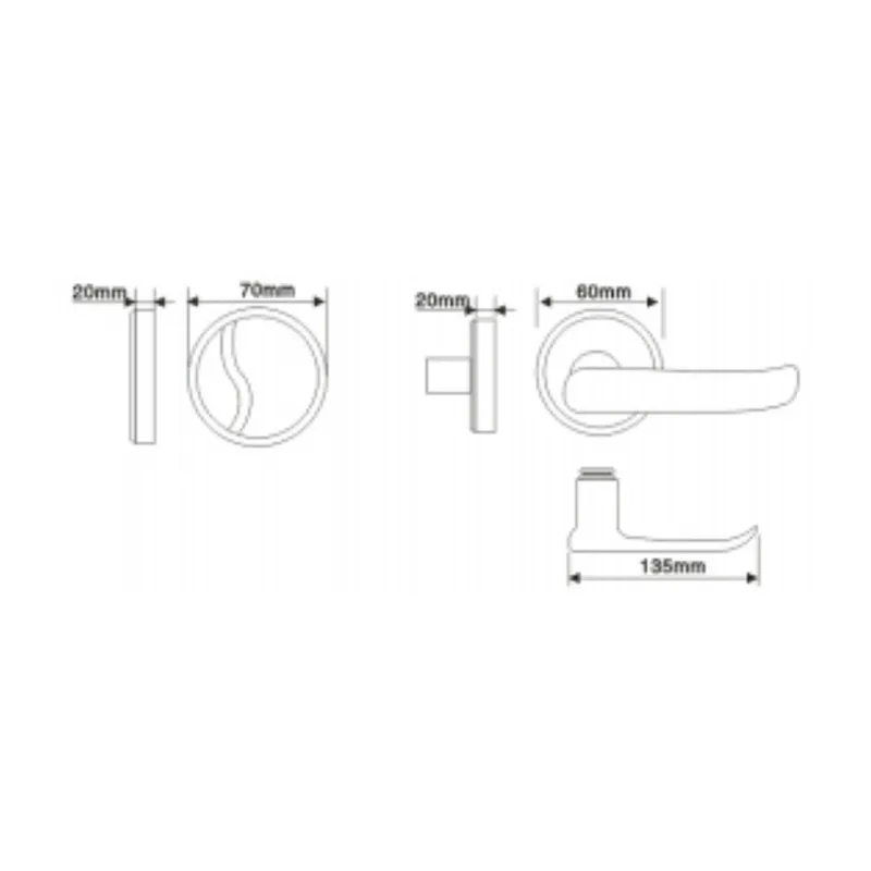 Lachco Smart Elektronische Deurslot Rfid Card Keyless Lock Klink Met Nachtschoot Rvs Silver Gratis-Stijl Handvat L16062BS