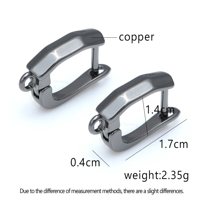 Mode Messing Oorbellen Haak Goud Zilver Rose Goud Zwart Diy Sieraden Bevindingen Accessoires Groothandel