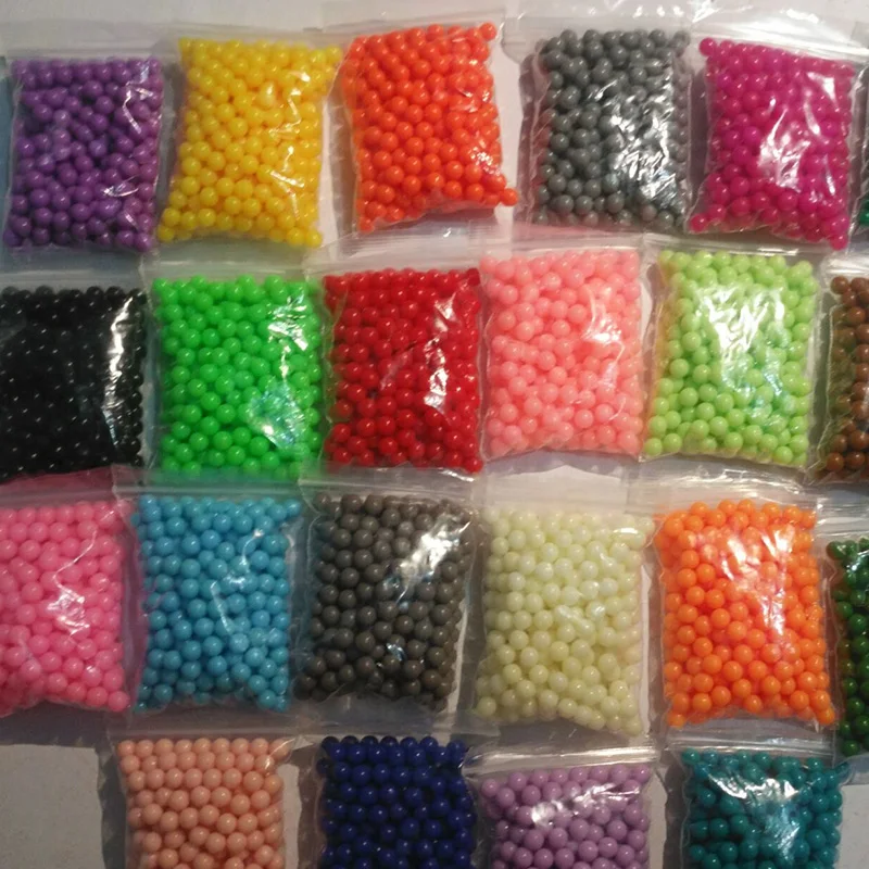 6000pcs 24 colors beads puzzle Crystal color DIY beads water spray set ball games 3D handmade magic toys for children