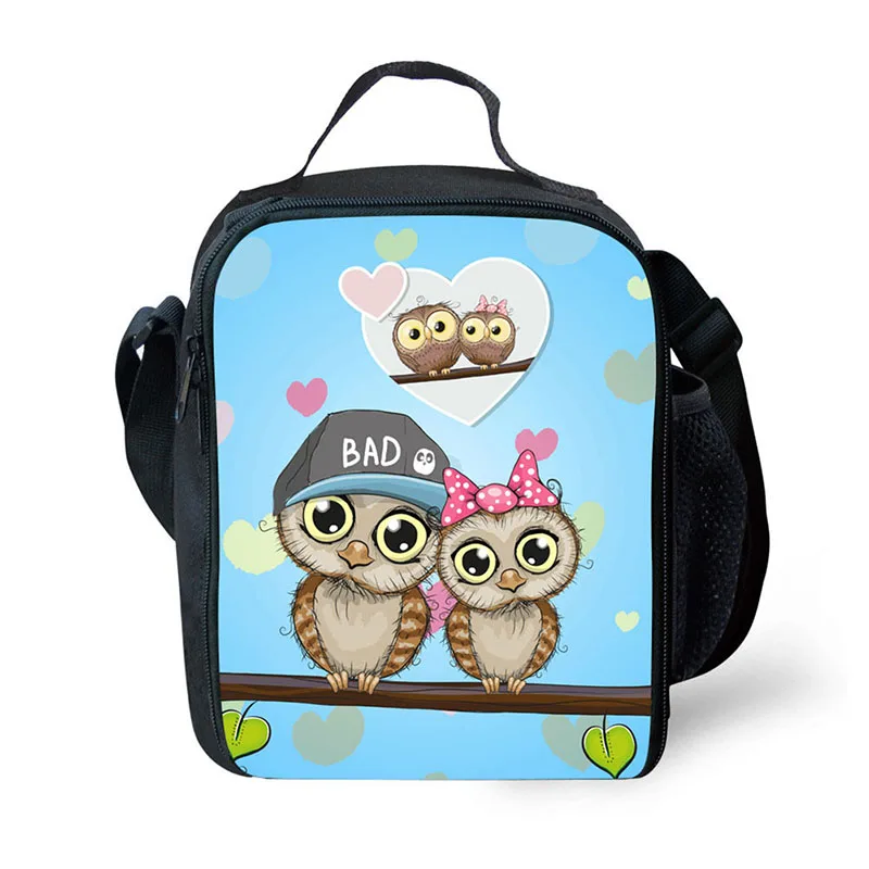 3D effect  Cartoon animation print  lunch bag lunchbox for school meal package picnic food bag