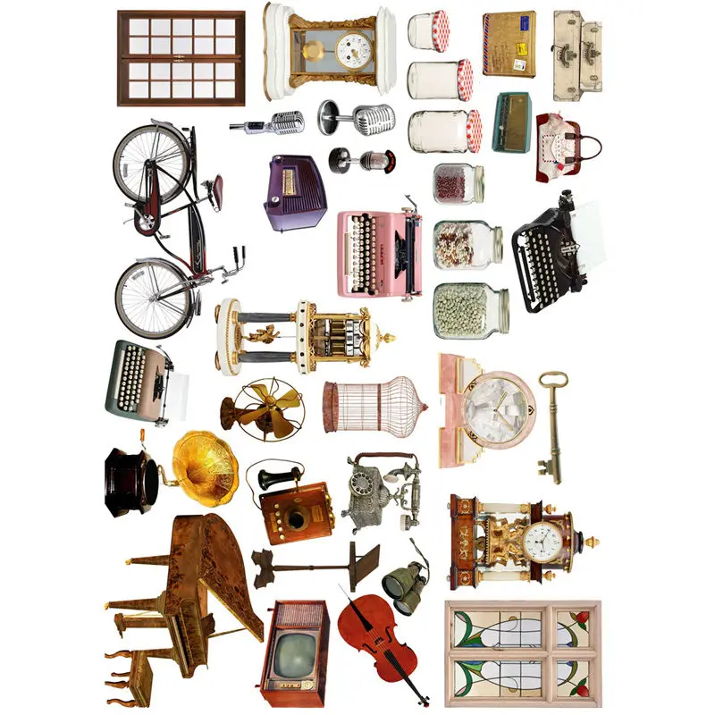 2 pcs/lot Vintage Typewriter Trivia Deco DIY Planner Sticker Album Mohamm Journal Stickers Cute Stationery School Stuff