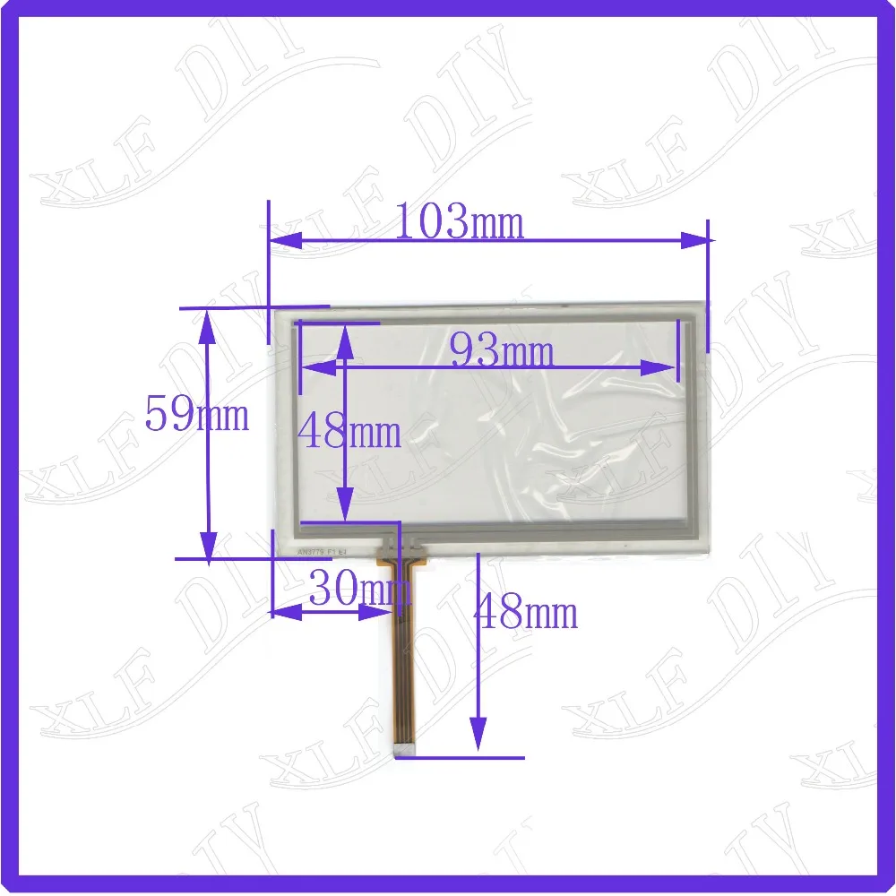 ZhiYuSun AN3779  103*59mm compatible Touch screen sensor  For industrial control Resistance screen 3inch For gps car