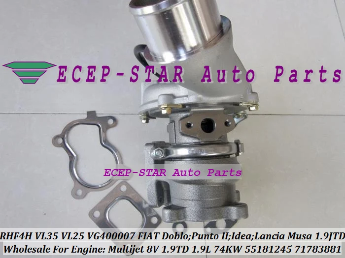 Free Ship RHF4H VL35 71793616 71793619 VL25 VF400007 Turbo For FIAT Doblo Punto II Idea Lancia Musa 03- Multijet 8V 1.9L JTD