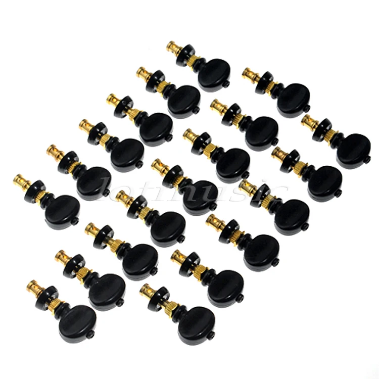 50Pcs Black Tuning Peg For Ukulele String Peg Black Thick Button Friction