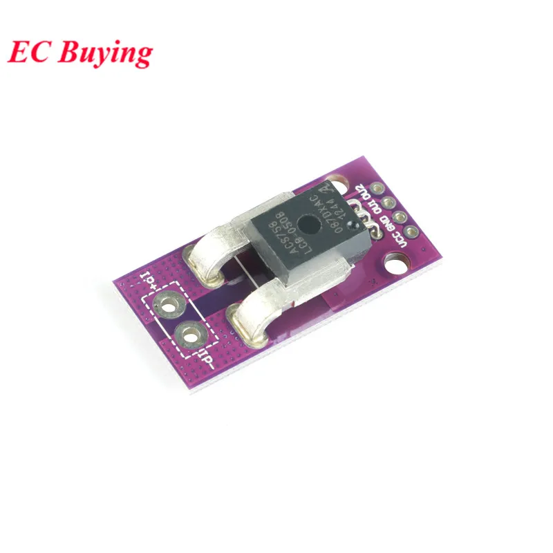 ACS758 Current Module Linear Hall Current Sensor CJMCU-758 ACS758LCB-050B-PFF-T Current Detection 3-5V Environmental Protection