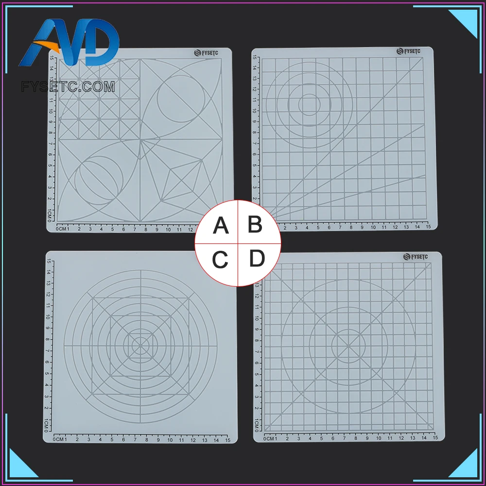 

White Multi-Purpose 3D Design Silicone Mat Basic Template Kids Gift 3D Printer Part+ 10M PLA Filament 1.75mm For 3D Printer Pens