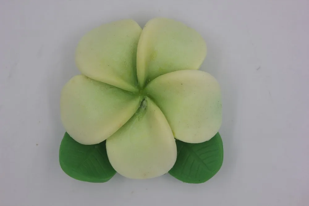 3D Frangipani with Leaf Silicone Soap mold DIY Hangmade Craft 3d soap molds S561