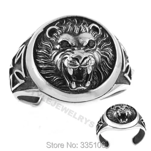 Free shipping! Heavy Lion Head Bangle Stainless Steel Jewelry Cross Gothic Biker Cuff Bangle Men Motor Bracelet SJB0196