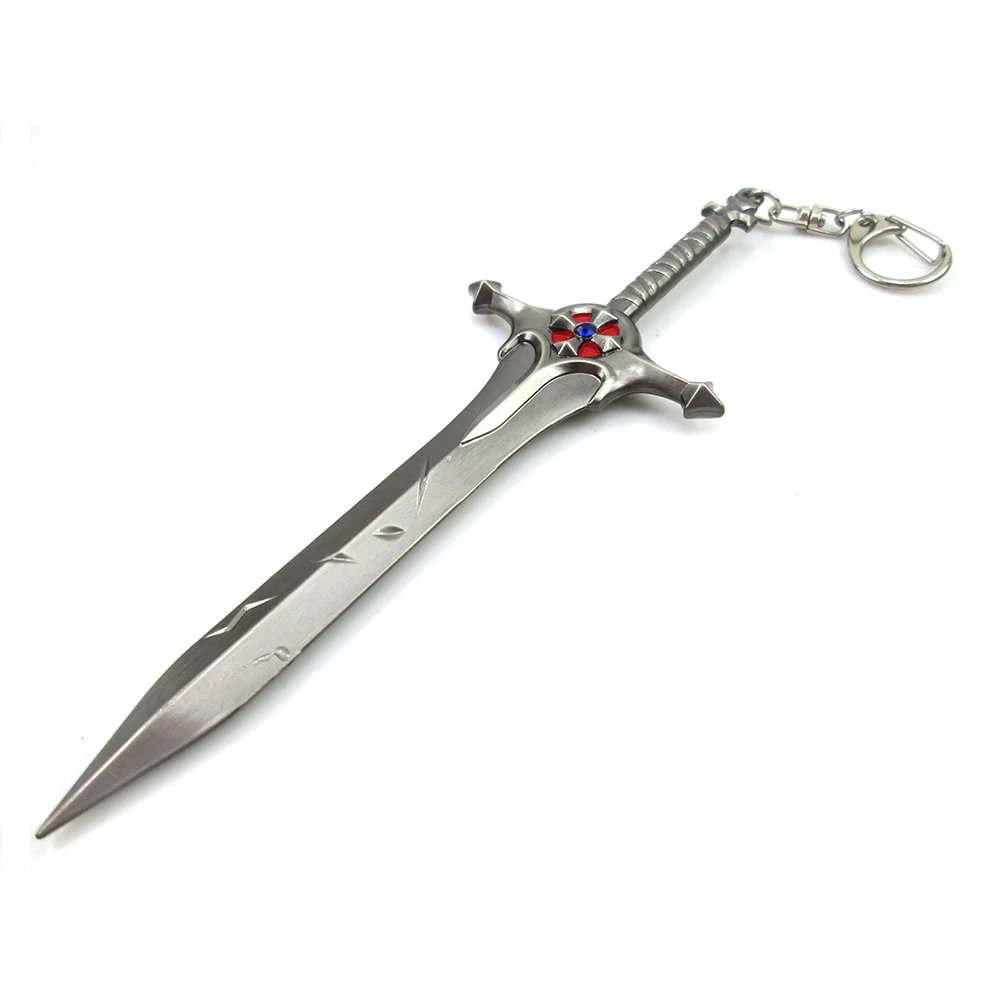 Bsarai God-King Dreadknight Classic THE MIGHT OF DEMACIA Garen 16cm/6.3'' Sword Model Key chain/Ring