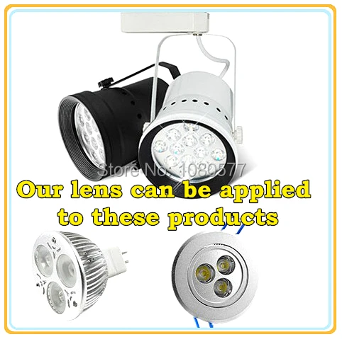 Imagem -02 - Led Holofotes Lente 20 mm Graus Lente Transparente Plana Alta Qualidade 100 Pcs Lot