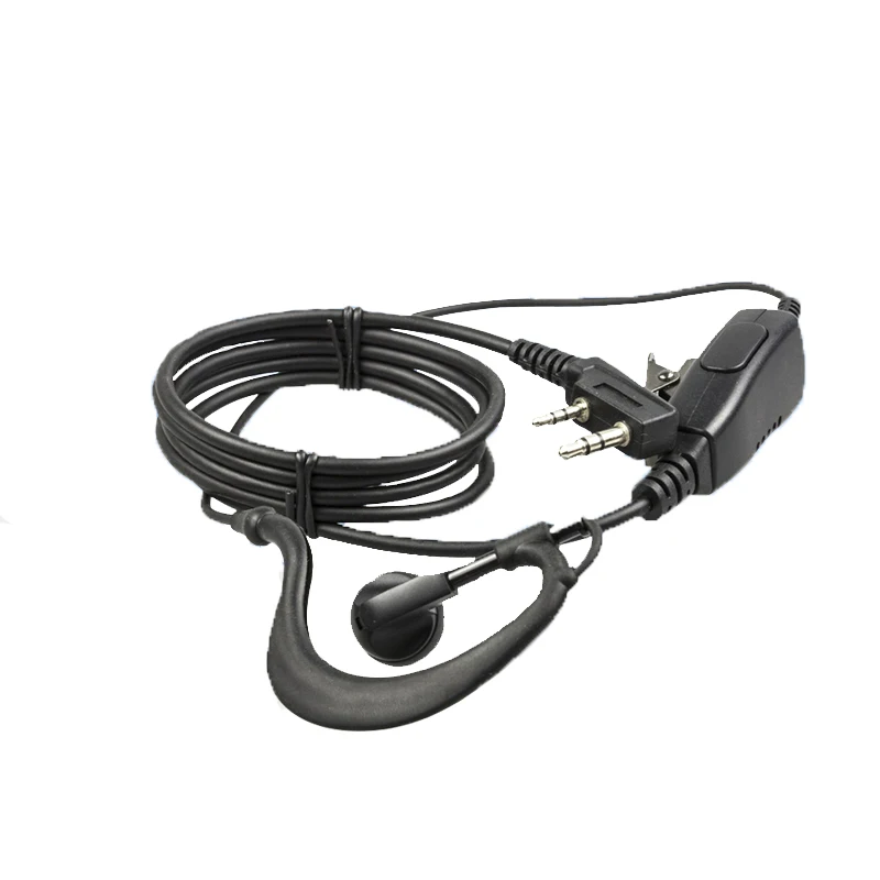 Headphones For Walkie Talkie Headset 2 Pin Two Way Radio Earpiece Ptt Mic Walkie Talkie Accessories Earphone For BAOFENG UV82