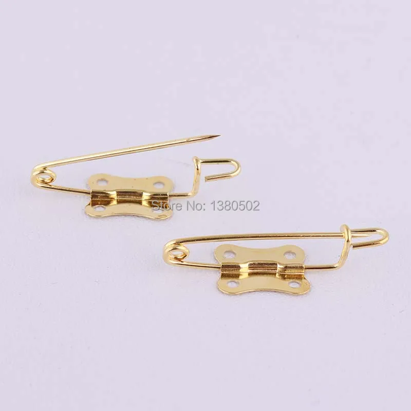 30pcs /lot Gold safety pins 30*11mm unique design DIY Sewing Tools