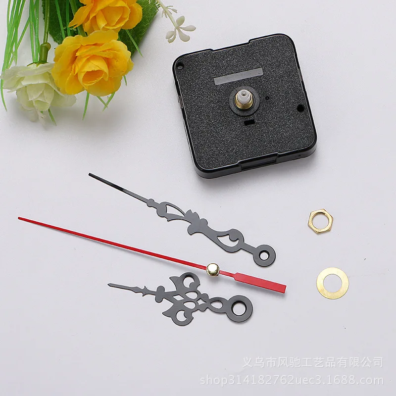 Bild 6: 16 arten DIY Uhren Teile Quarz Uhr Bewegung Mechanismus Reparatur Teile Schwarz + Hände Ersatz Teile Kit Set