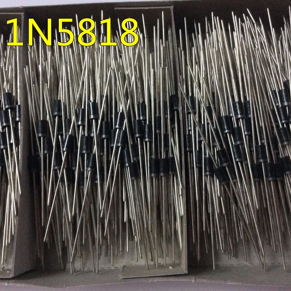 แบรนด์ใหม่1N5818 1N-5818 1N 5818 DO-411A 30โวลต์MICกรมทรัพย์สินทางปัญญาR Ectifier D Iode IN5818 1000ชิ้น/กล่อง