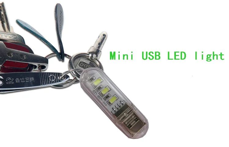 1PC Tragbare Mini Weiß USB LED Nacht Licht Für PC Computer Laptop Notebook