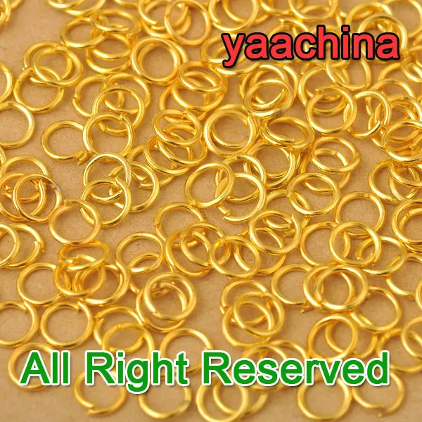 

5MM 1000X Opening Jump Rings Design DIY Jewelry Making Yellow Gold Filled Components Findings GF Jump Rings