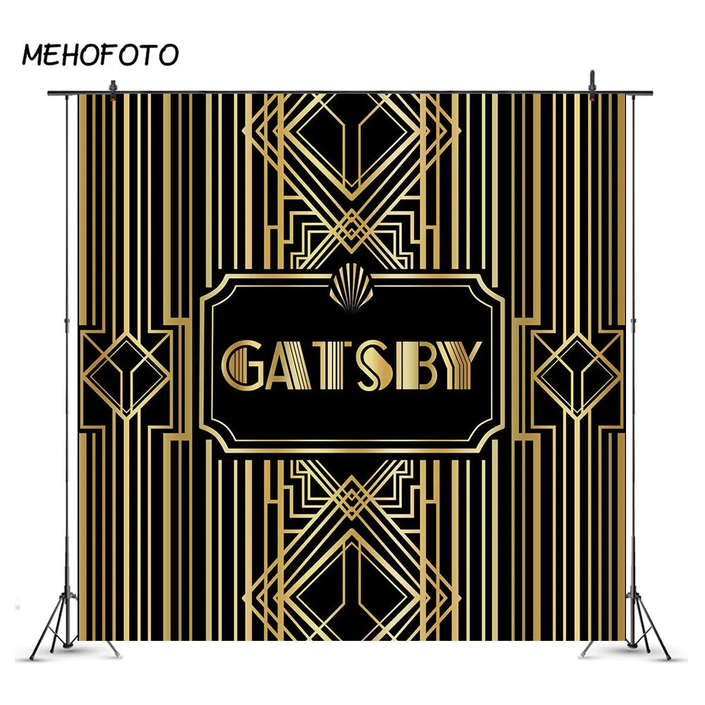 

Great Gatsby Backdrops Gatsby Theme Happy Birthday Party Banner Decoration Photography Backdrops Studio Shoots Event Supplies