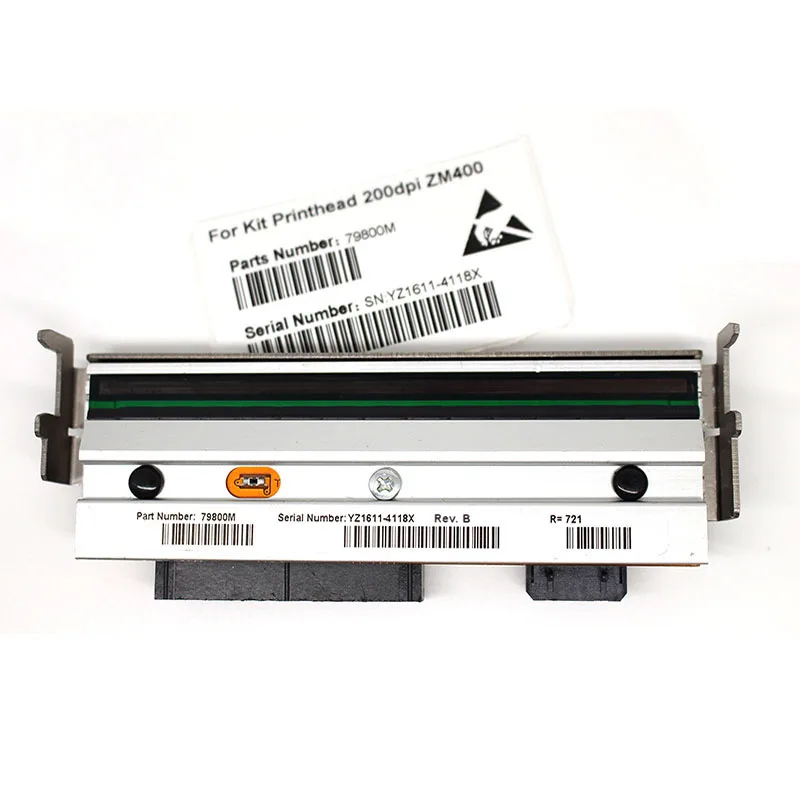 Cabeça de Impressão 79800m para Zebra Zm400 203dpi Peças Impressora Código Barras Térmica Compatível Nova Cabeça Impressora