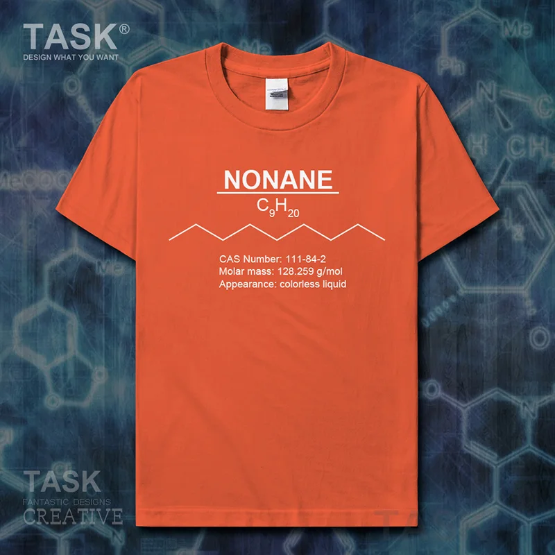 Nonane Molecular Formula Chemistry Subject Fashion casual jerseys mens t shirt new Tops t-shirt Short sleeve clothes cotton 01