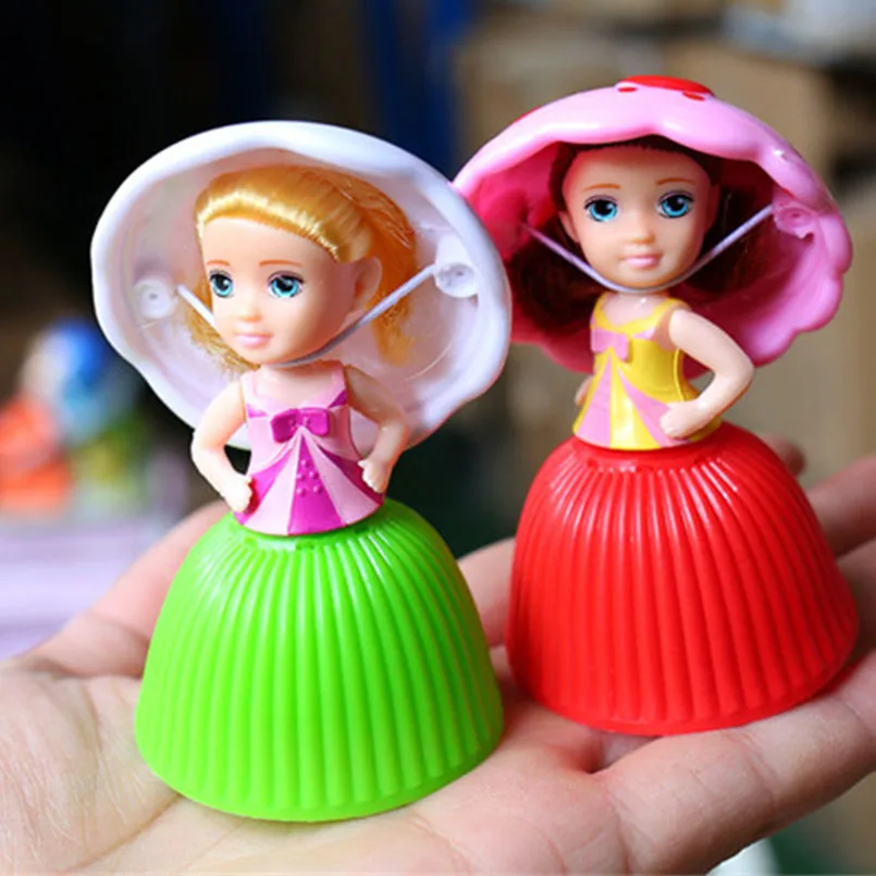 12Pcs Mini Beautiful Cake Cupcake Princess Doll Toy Cartoon Lovely Transformed Scented Girls Funny Games Toys Christmas Gifts