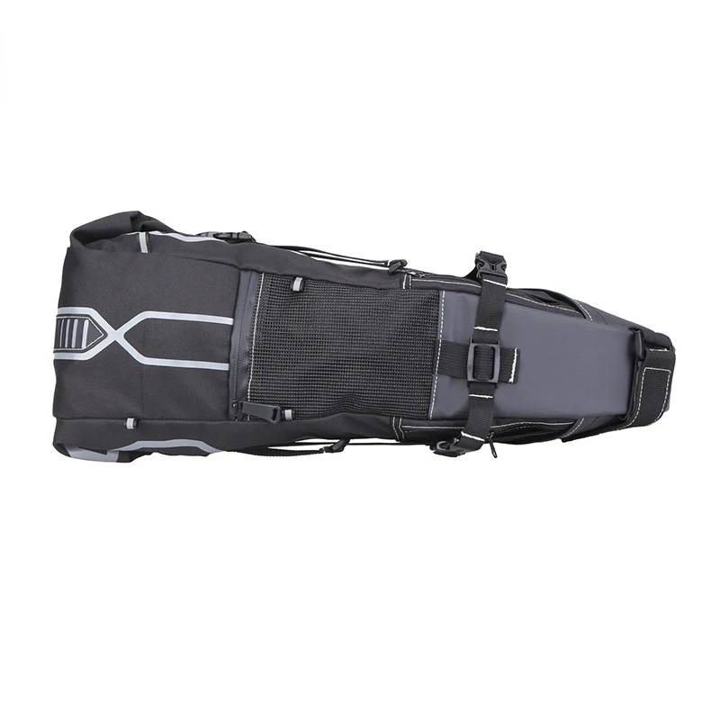 B-SOUL 12L Waterproof Bicycle Saddle Bag Big Capacity Bike Seatpost Bag MTB Cycling Rear Seat Pannier Bag Bicycle Accessories