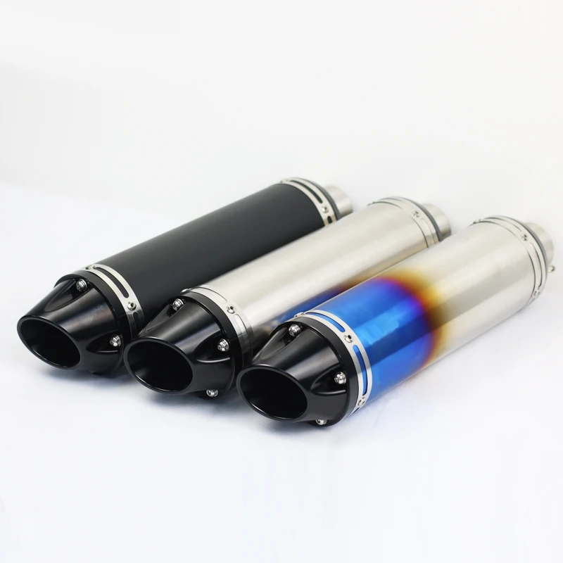 36-51mm New Arrival Motorcycle Exhaust Muffler Stainless Steel CNC Pipe SC GP Scooter Project Laser Pit Bike echappement moto