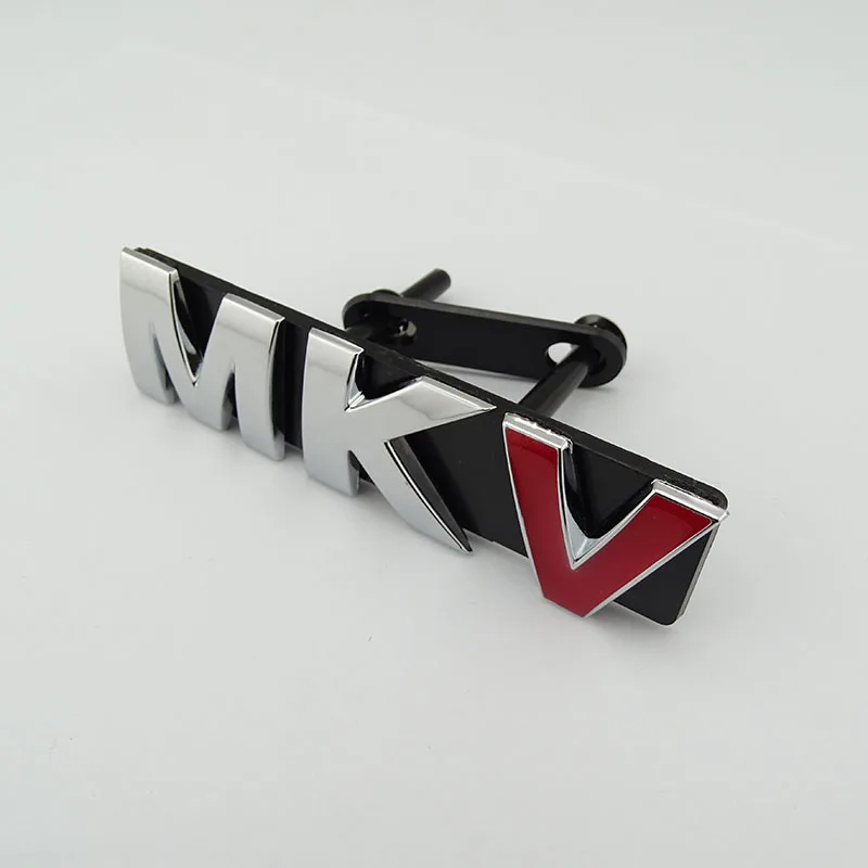 

Авто значок MKV Grill Автомобильная эмблема MK5 Автомобильный логотип MKV Наклейка заднего багажника для автомобиля