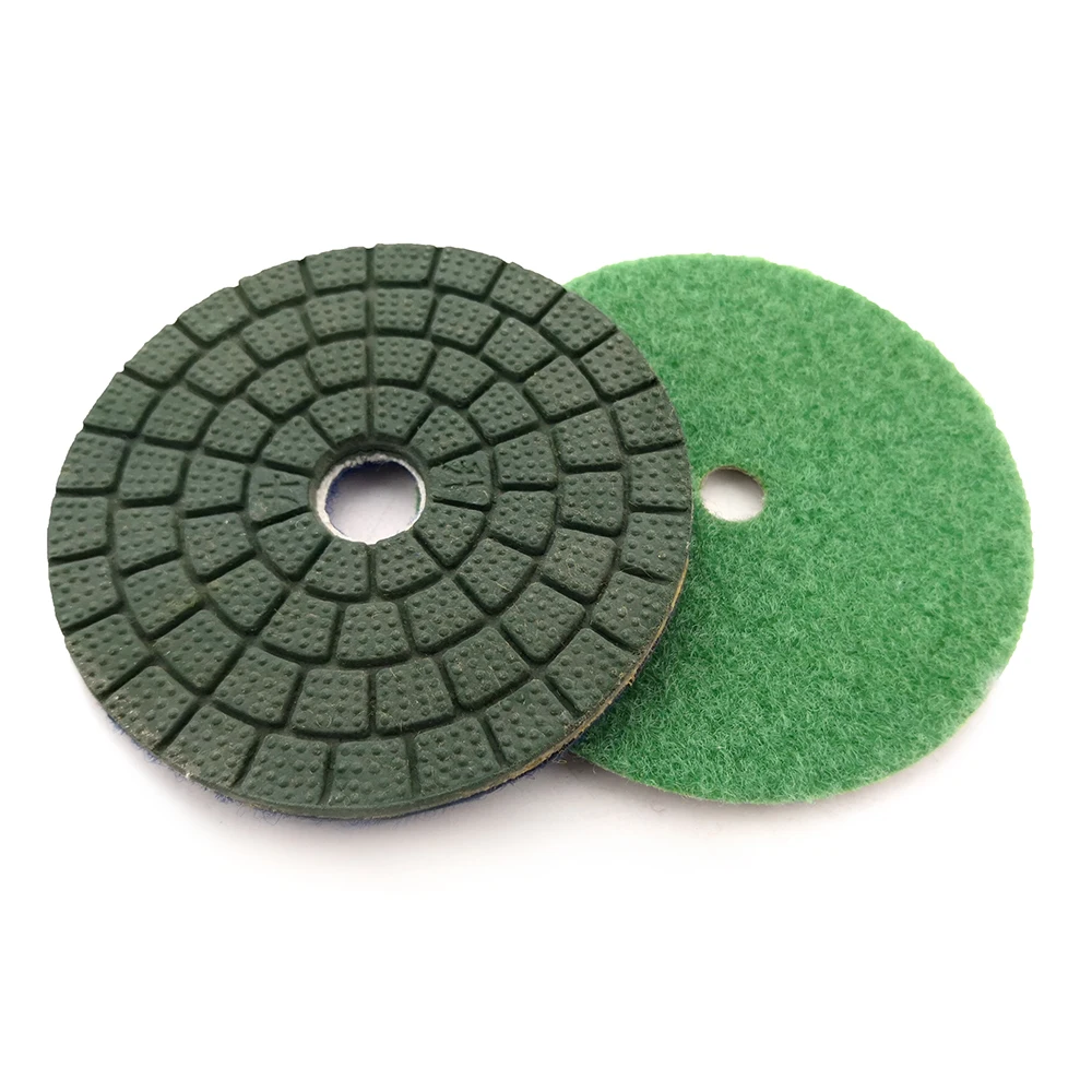 RIJILEI 10 PCS/Set 4 Inch Diamond Polishing Pad Concrete Floor Thickness 8mm Polishing Pad Burnishing Buffing Cleaning Pad WPD43