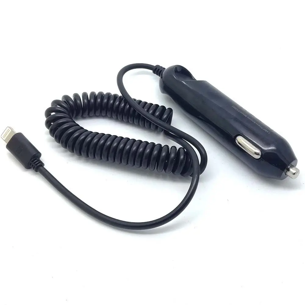 تيار مستمر مرنة سيارة السجائر شاحن كابل آيفون 3GS 4 4s 5C SE 5 5s 6 6s 4.7/5.5 زائد باد 3 4 باد MINI1 MINI2 الهواء آيفون SE