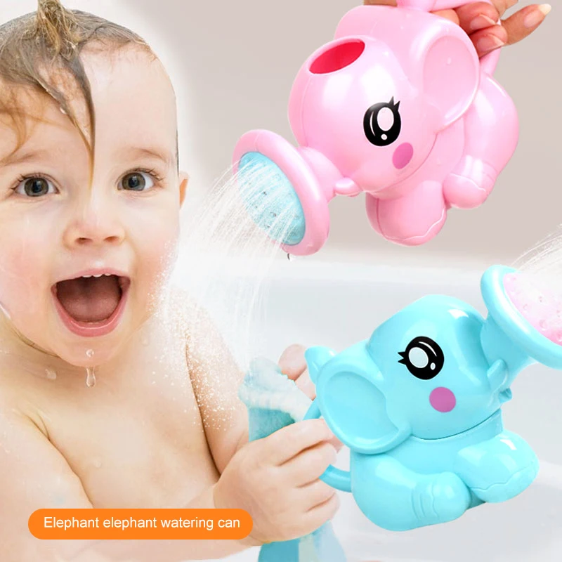 Baby Bathing Bath Toys Cute Cartoon Elephant Shape Water Spray Toy Shower Swimming Bathroom Beach Baby Gift Toys Wholesale