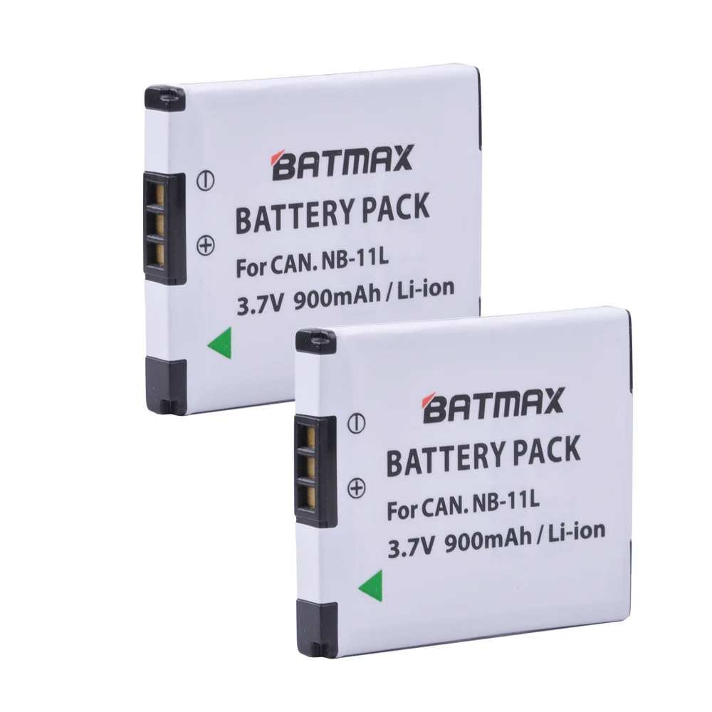 NB-11L / NB-11LH Ultra High Capacity  900mAh Battery  for Canon PowerShot Cameras (2 pack)