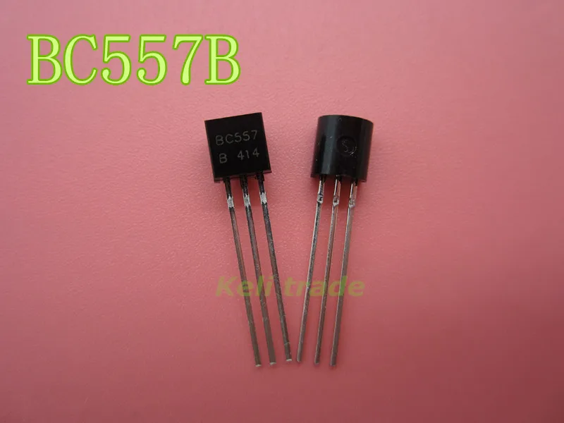 Novo 1000 pces novo bc557b 500 pces + bc547b 500 pces bc547 bc557 para-92 pequenos transistores de sinal