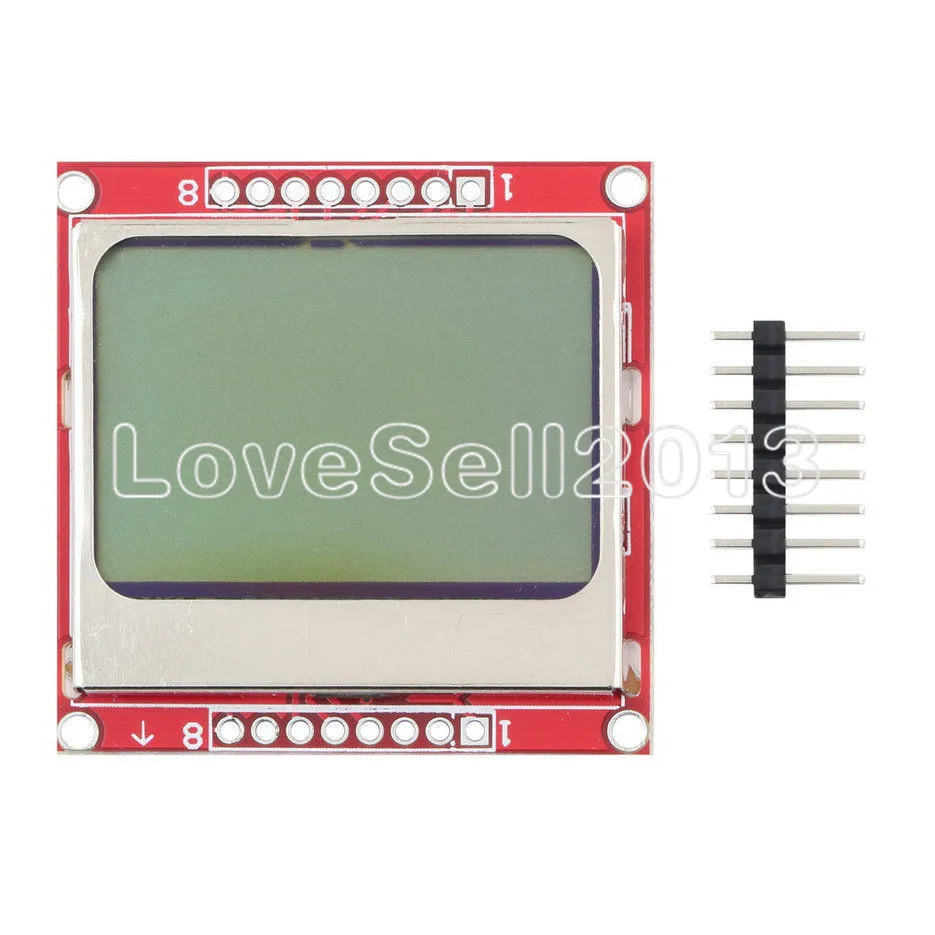 Smart Electronics 84x48 84*48 5100 LCD Module With White Blacklight Adapter PCB LCD5100