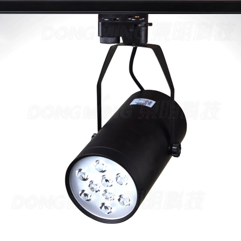 Free Shipping 9W LED Track Light 780LM White/Black Ce&Rohs AC85-265V Super bright Warm white/white 9W LED Rail Light