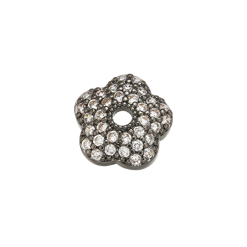 ZHUKOU 1 Piece 3x10mm Exquisite brass crystal bead cap for fashion handmade bracelet necklace earrings accessories model:VH12