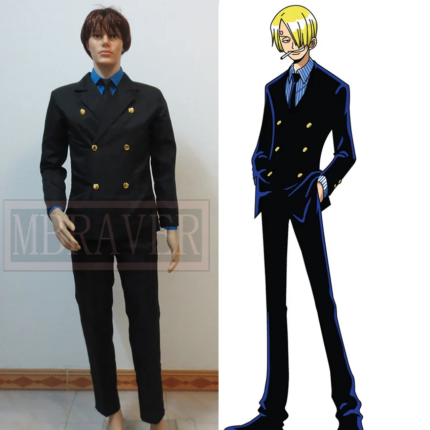 

Japan Anime Vinsmoke Sanji Cosplay Costume Party Christmas Halloween Custom Made Any Size