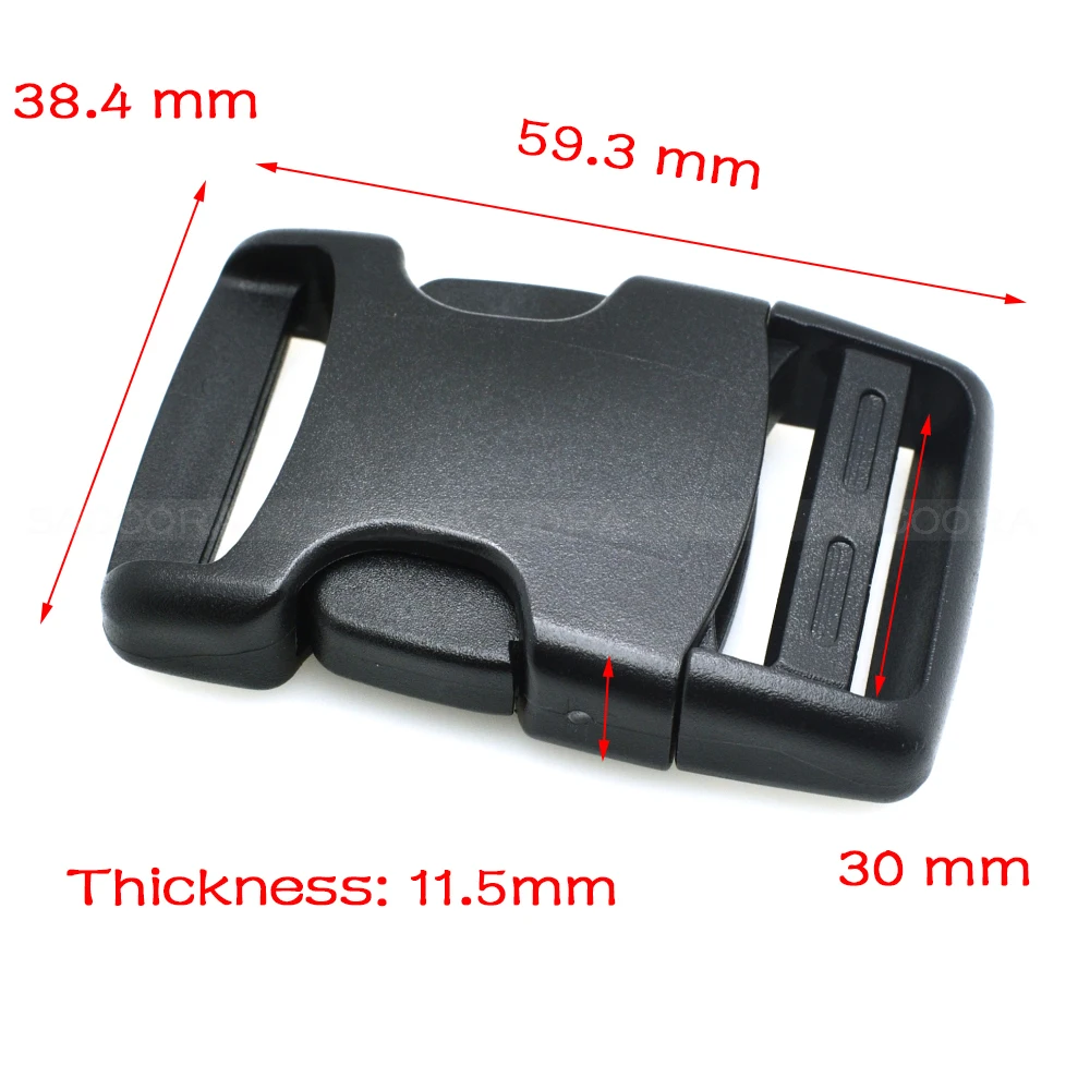 Webbing 20mm 25mm Plastic Arched Side Release Buckle For Backpack Straps Student bag, travel bag, outdoor sports bag accessories