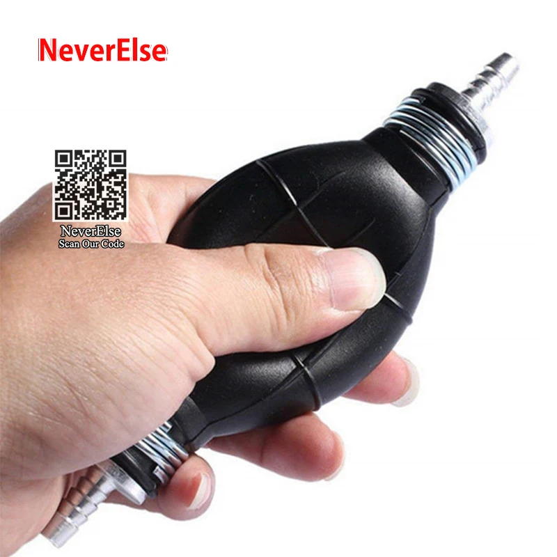 Aquarium Hand Pump Bulb Siphon Hanpump Kit Rubber Squeeze Pump Hose Tube Change Water Fuel Transfer Refuel 6/8/10/12mm Pump Head