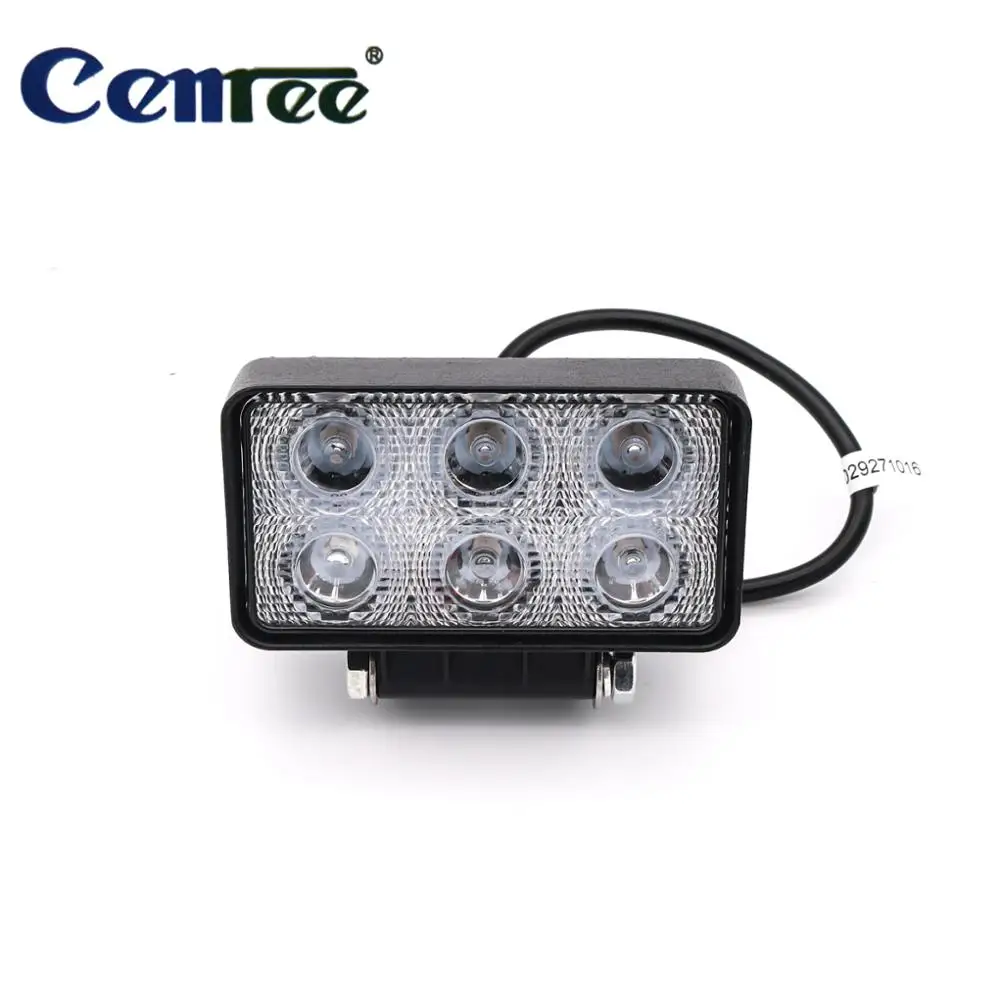 CENREE 1Pcs 18W 1300LM 9-30V IP67 6000K Spot LED Beams Worklight for Off Road ATV Motorcycle Car Truck  LED Light