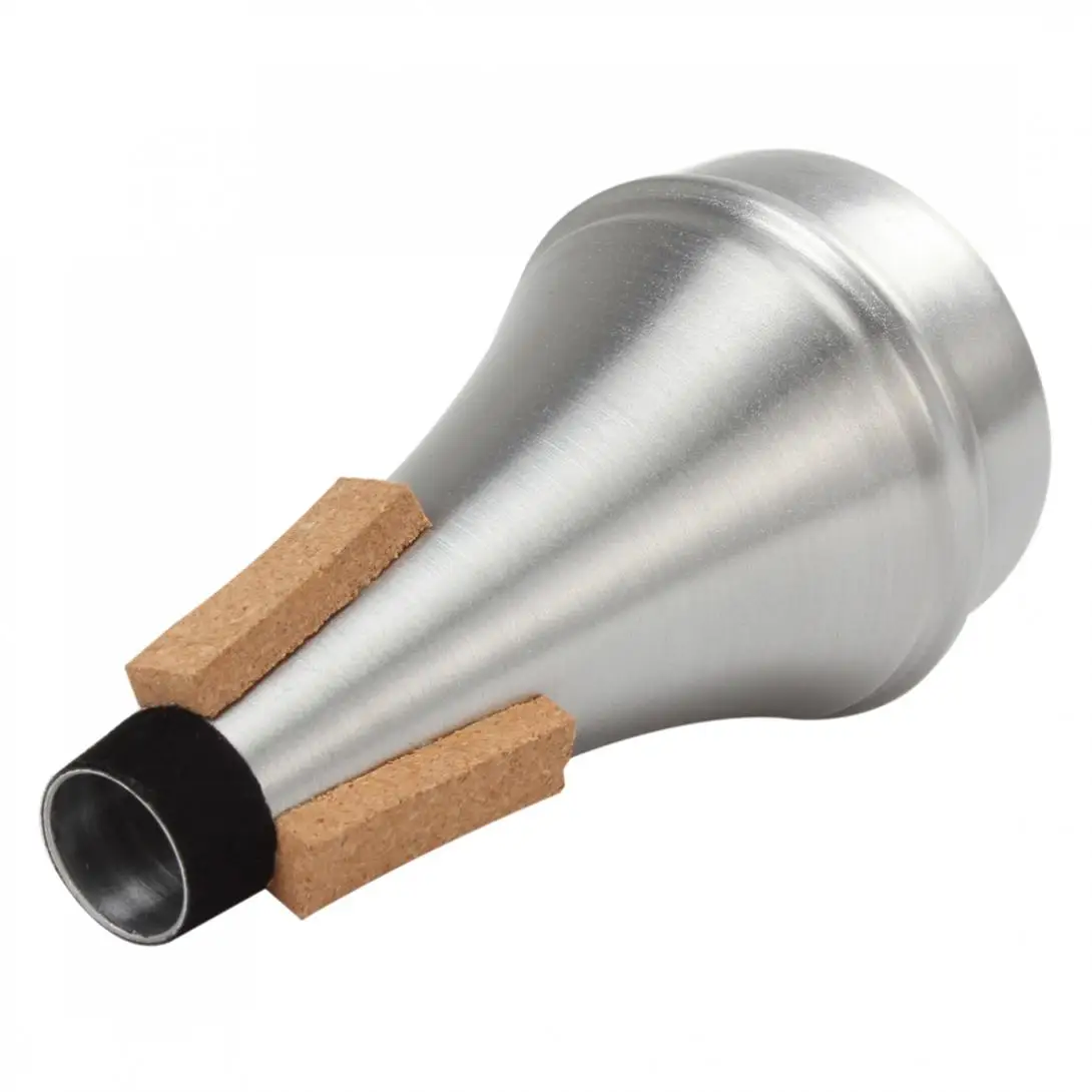 Silver Aluminum Alloy Trumpet Mute Trompete Trompeta Trompet Straight Sourdine